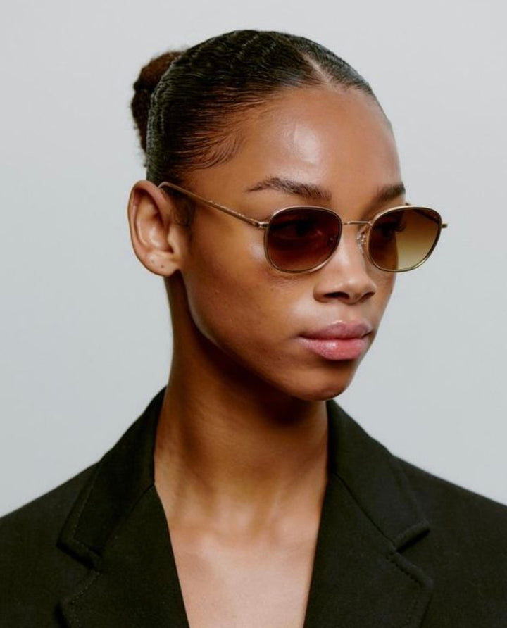 Solbrille Hello matte gold
