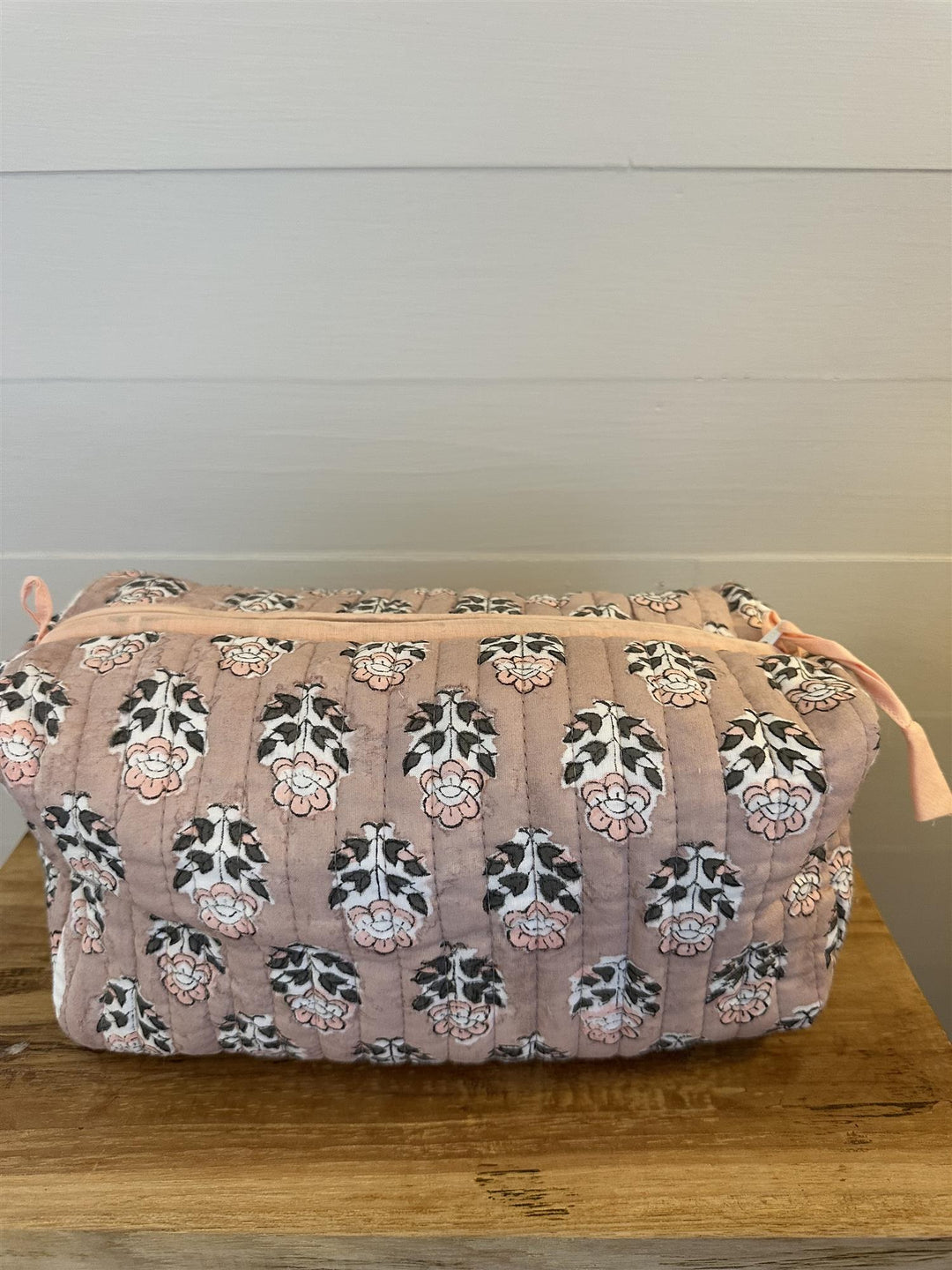 Toalettmappe blokktrykket Alba