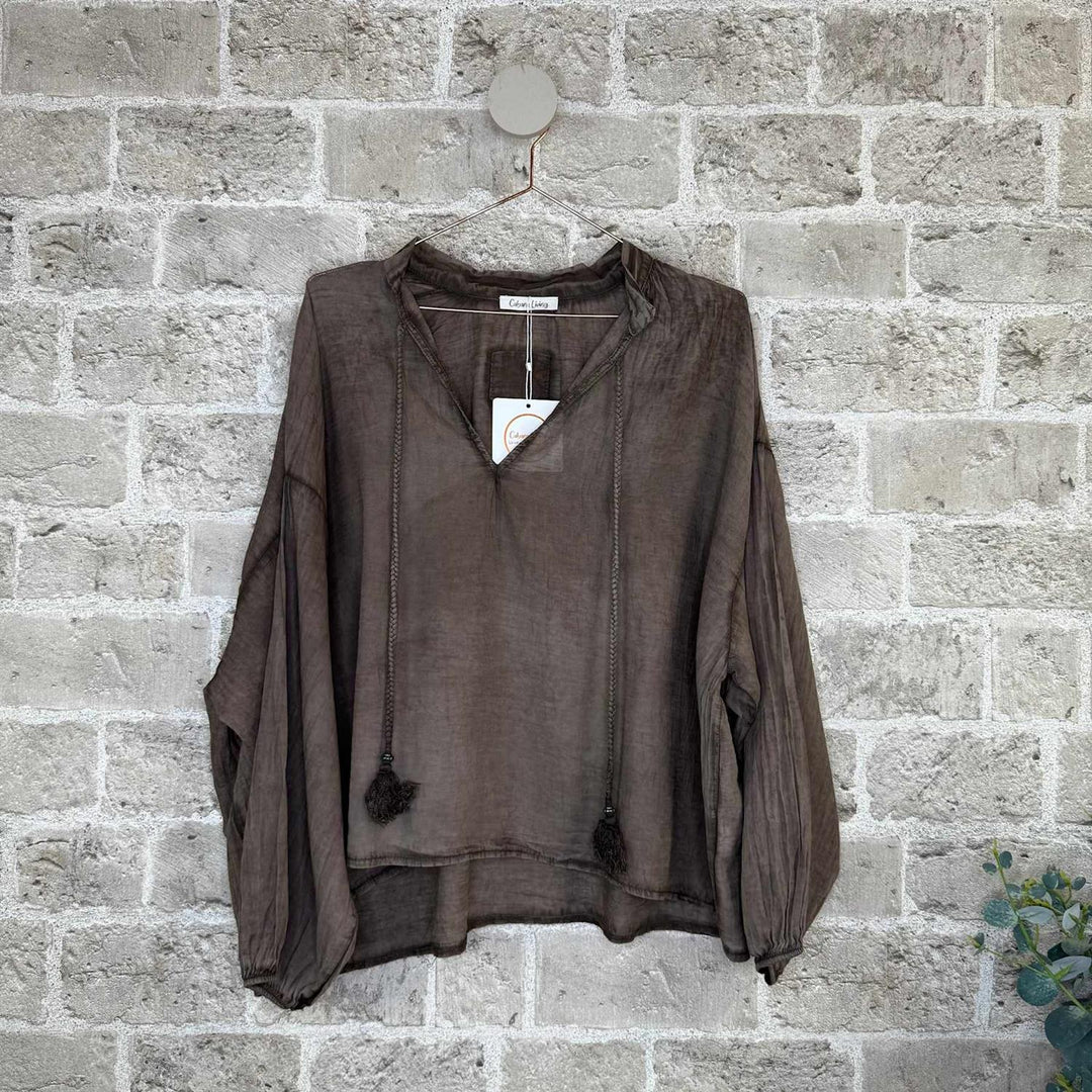 Plome bluse brown