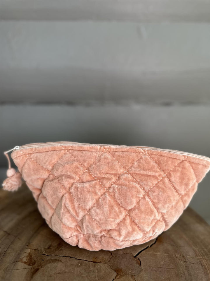 Sminkepung velur 15xH10 cm Peach