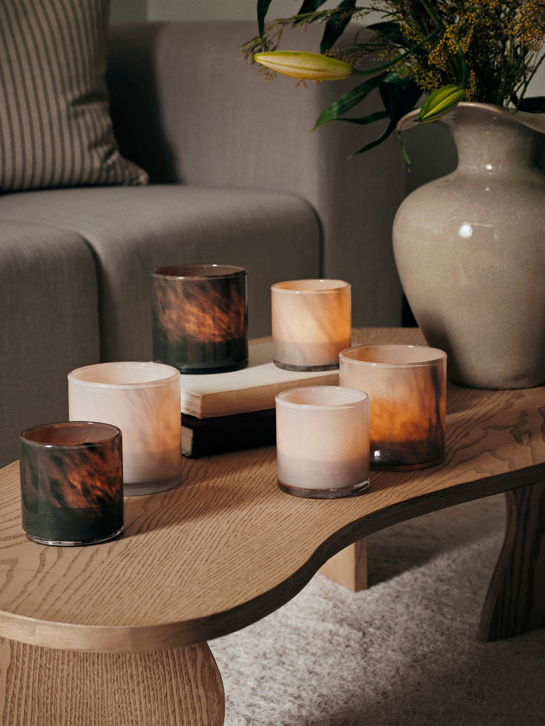 Solai telysholder light green 8 x 8 cm