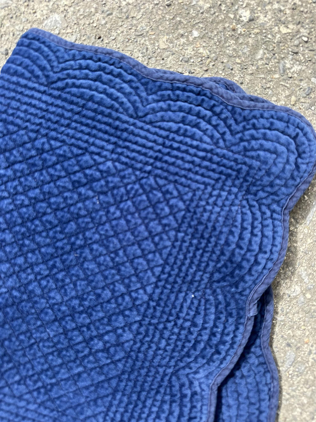 Spisebrikke avlang velur 35x50 cm Navy NY