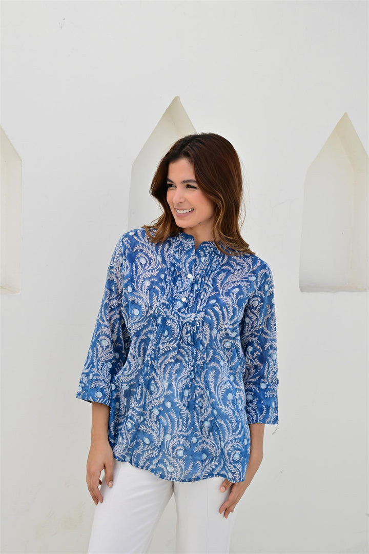 Bandol bluse biser blue