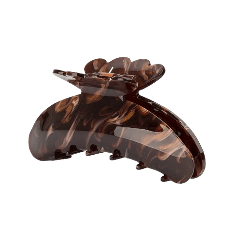 Hårklype Helle pretty autumn big dark brown