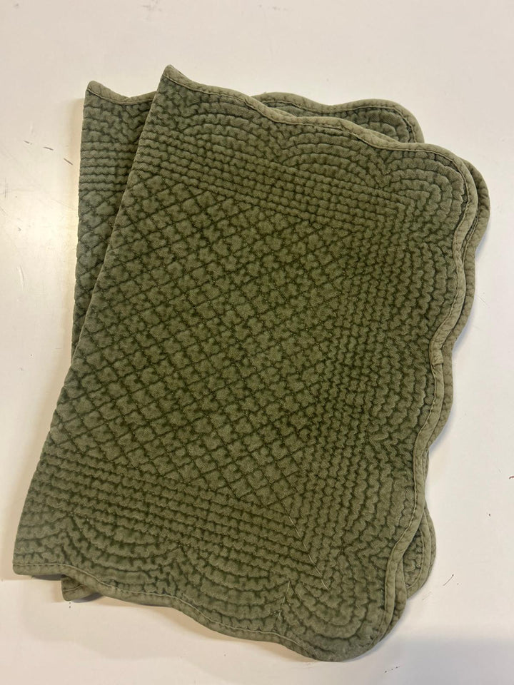 Spisebrikke velur 35x50 cm Olivo