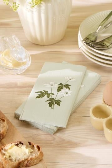 Papirserviett med anemoner