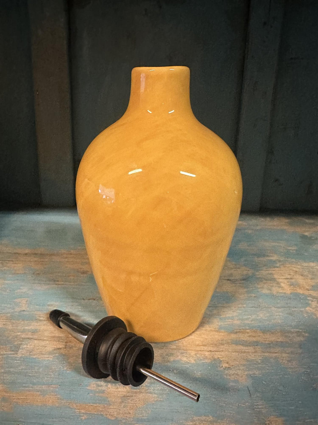 Veluto oljeflaske med helletut H 19 cm yellow