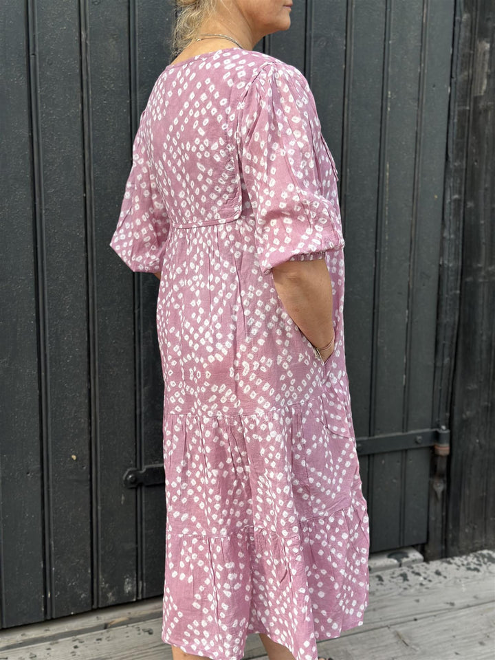 Cecilie Bandani smekkekjole mauve