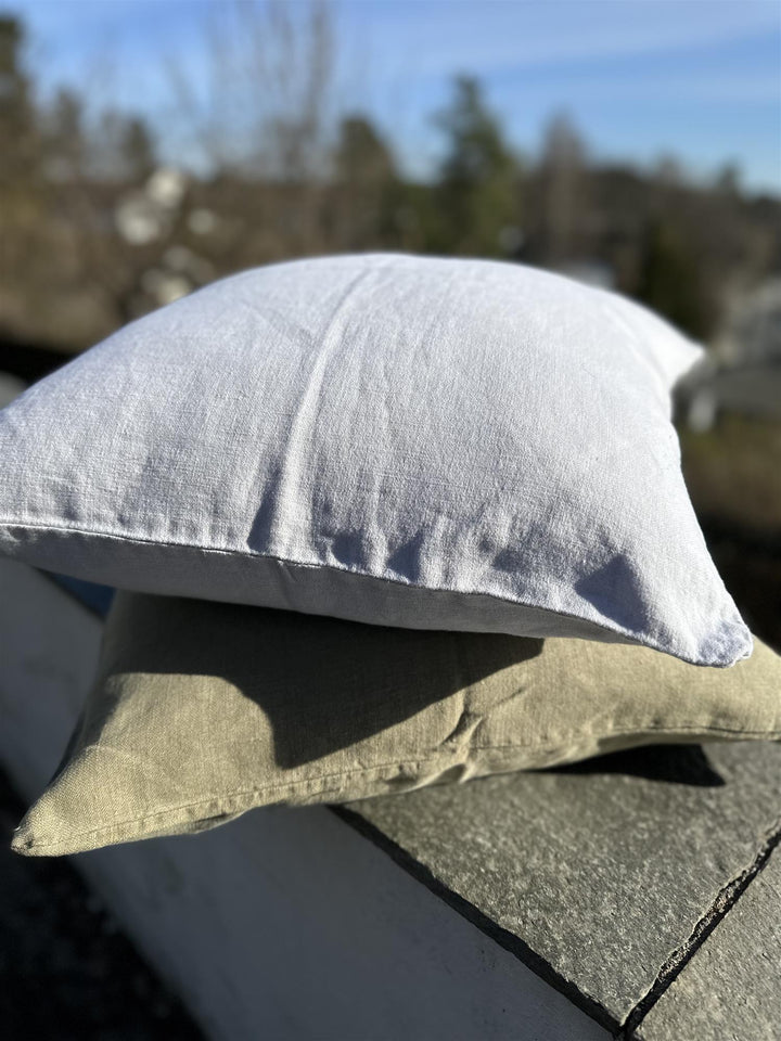 Putetrekk 100% lin m/knapper 50 x 50 cm lightest grey