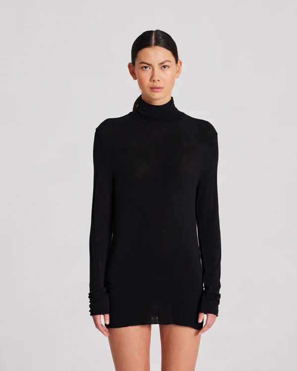 Anna wool turtleneck black