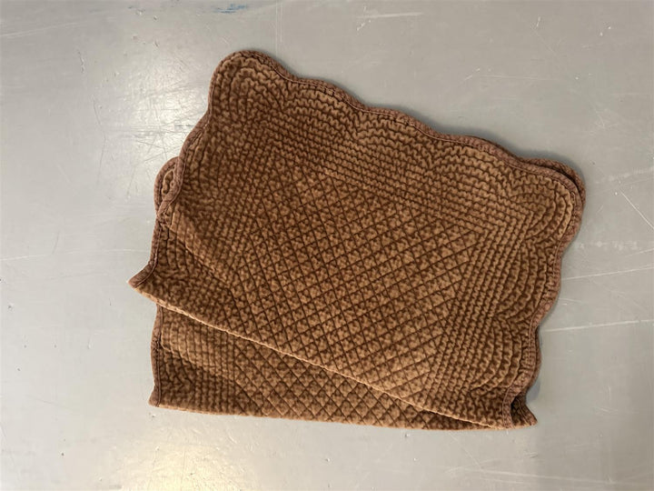 Spisebrikke avlang velur 35x50 cm  chocolate