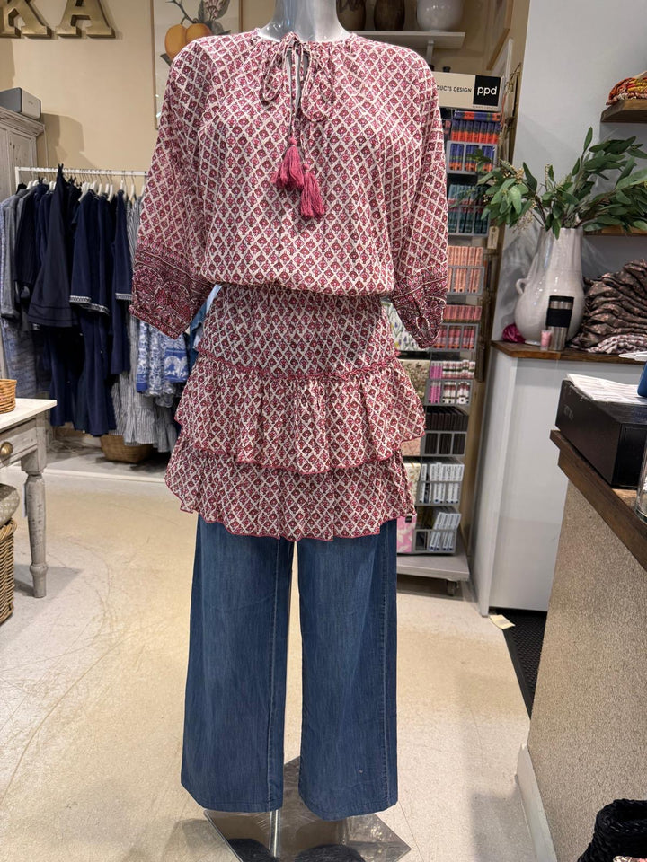 Viti print kjole pink