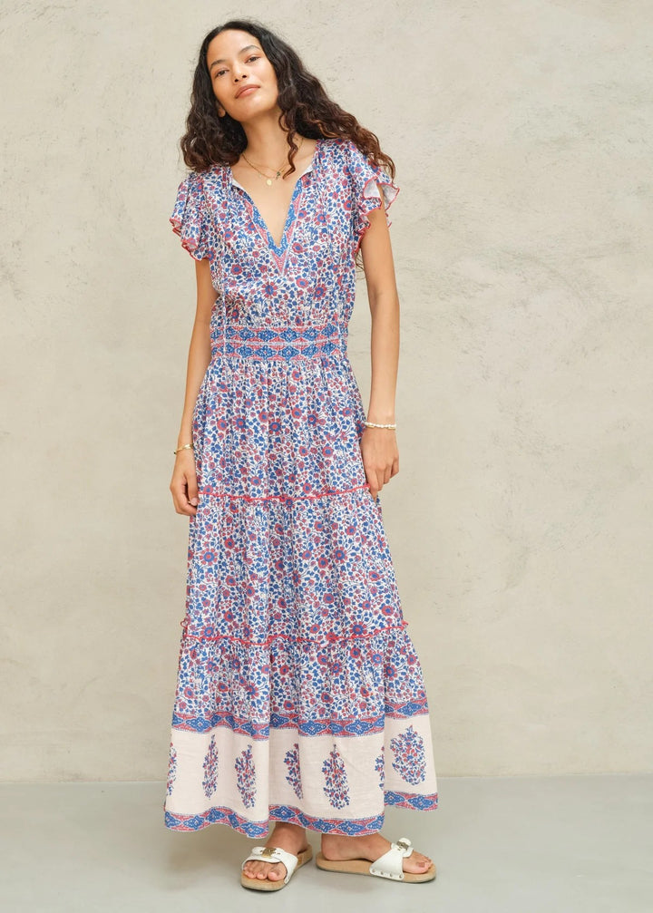 Della maxi kjole blue/pink