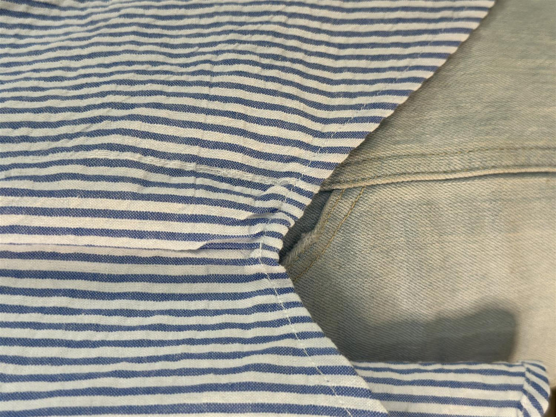 Isla bluse stripet blå & hvit