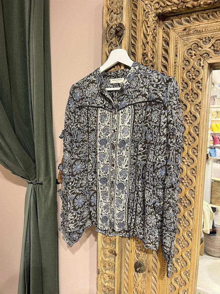 Camilla bluse blue orchid