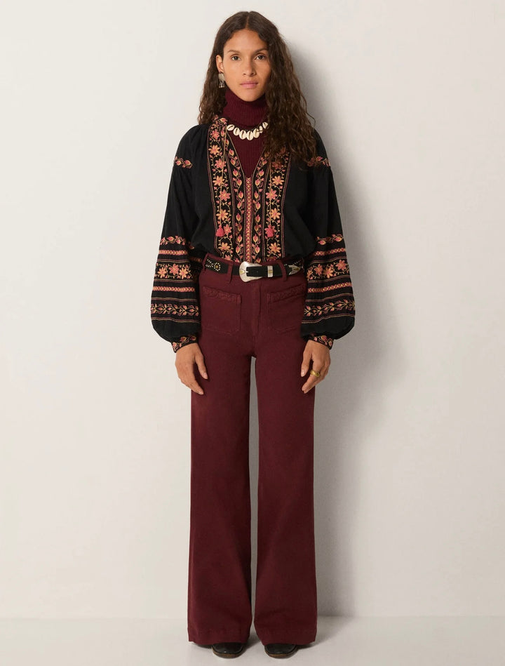 Virginia bluse dark