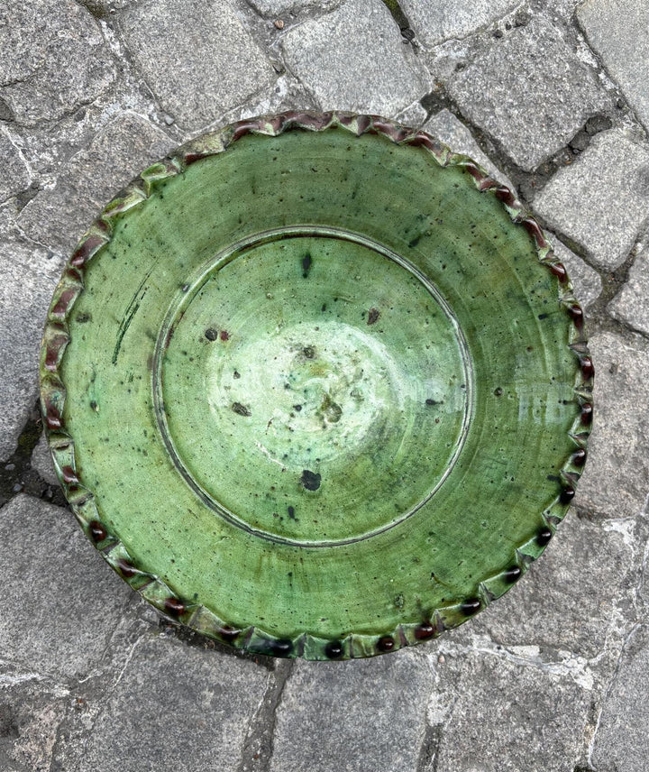 Tamegrout skål med stett Ø 25 cm grønn