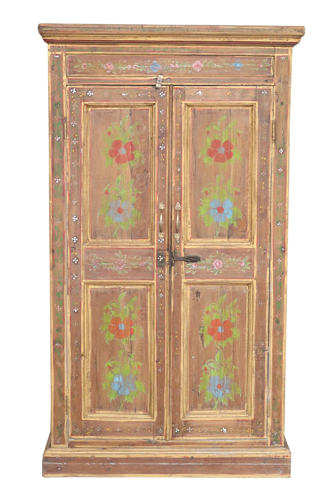 Skap vintage 2 dører natur H153 cm