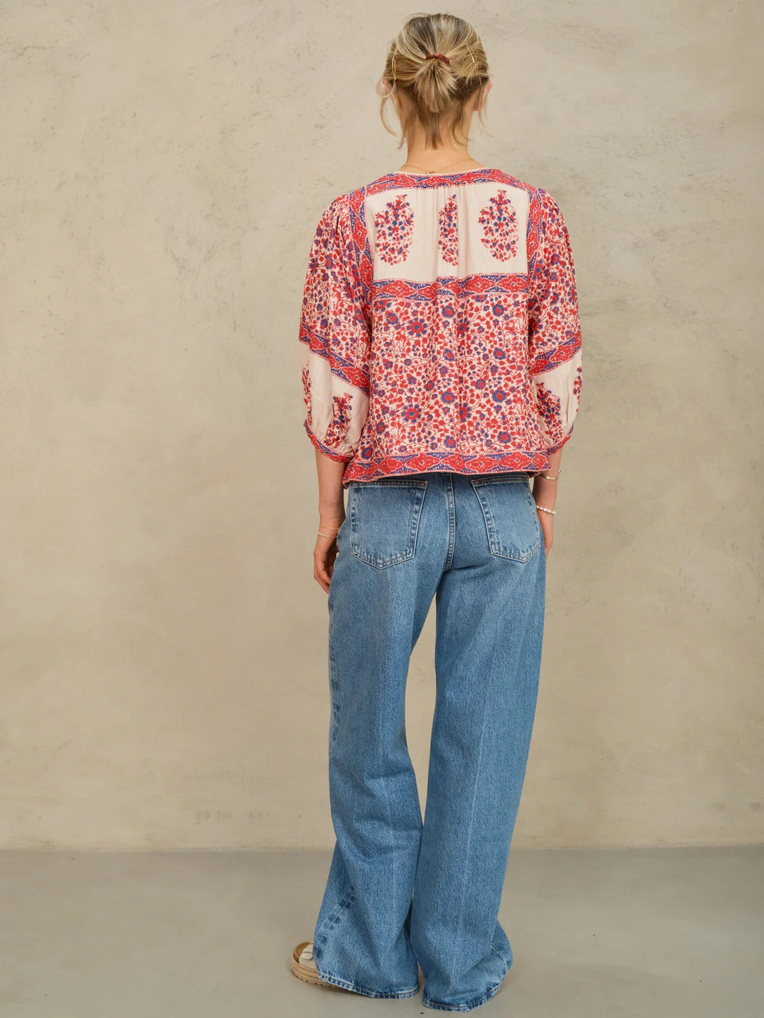 Della jakke red/navy
