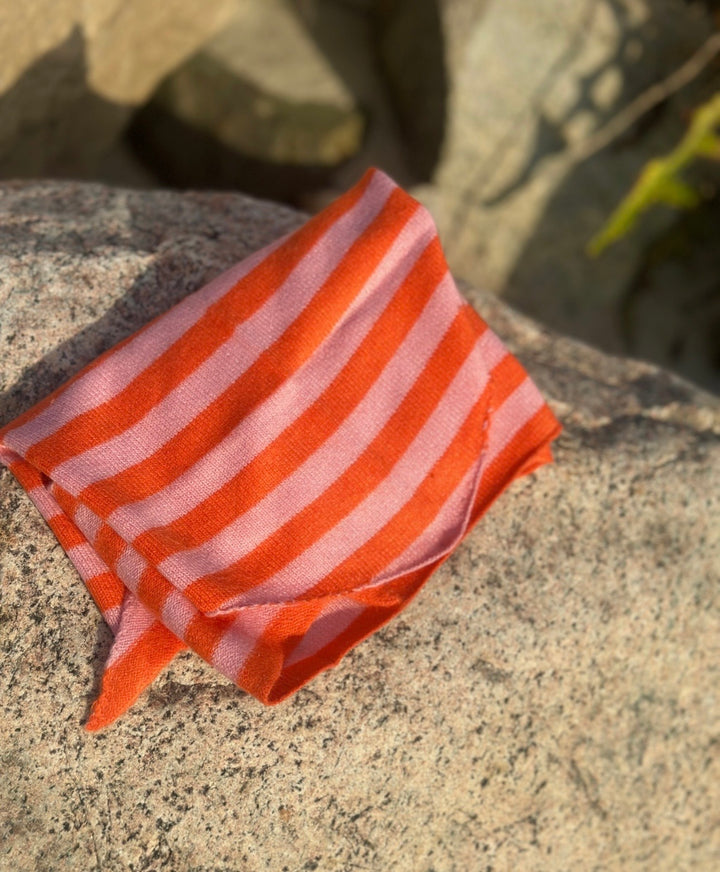 Orange blossom trekantskjerf cashmere
