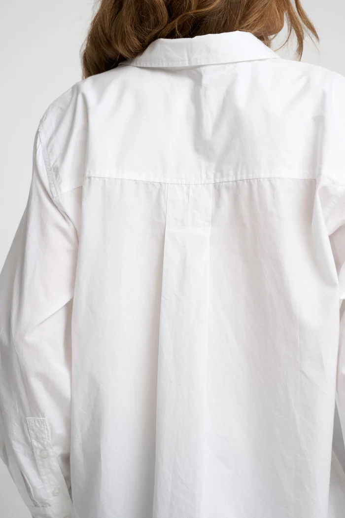 Clean skjorte poplin white