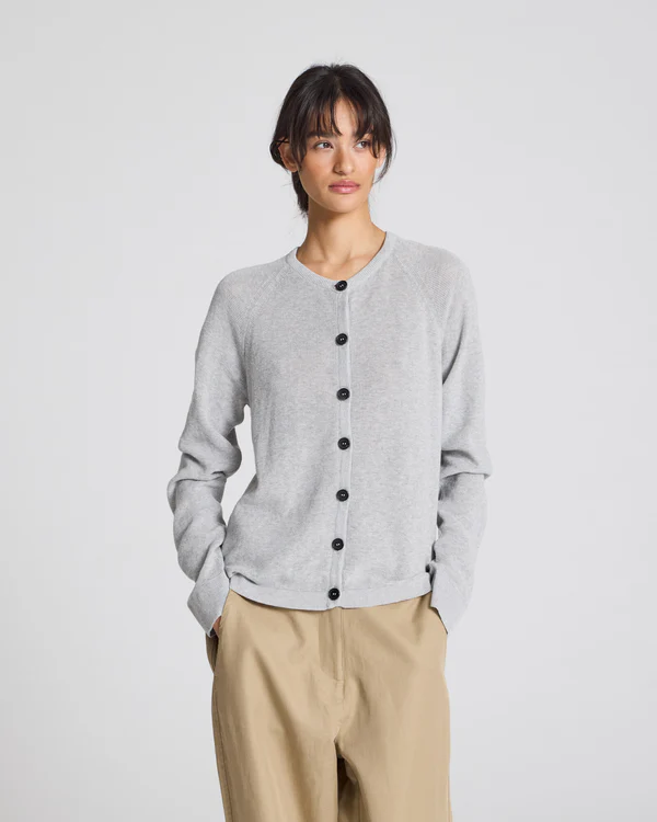 Ella Cardigan light grey melange