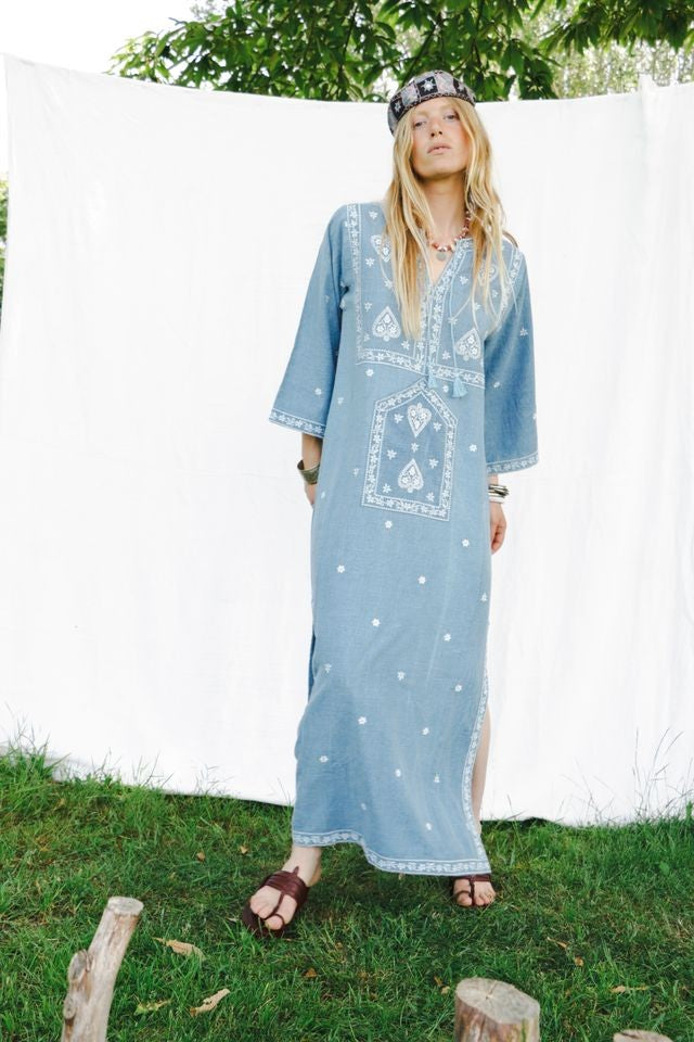 Ganga tunic kjole nomade blue