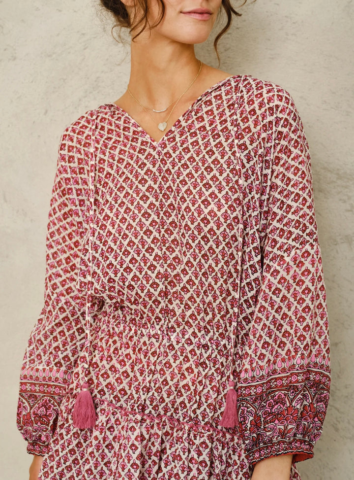 Viti print kjole pink