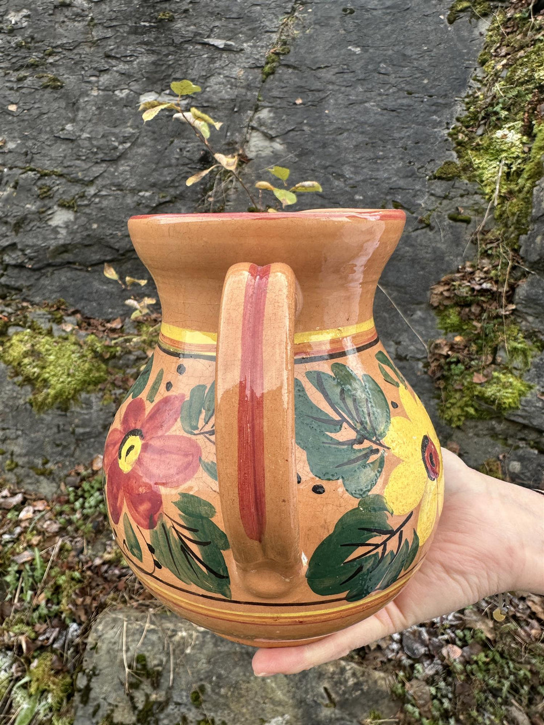 Vintage mugge H: 18,5 cm