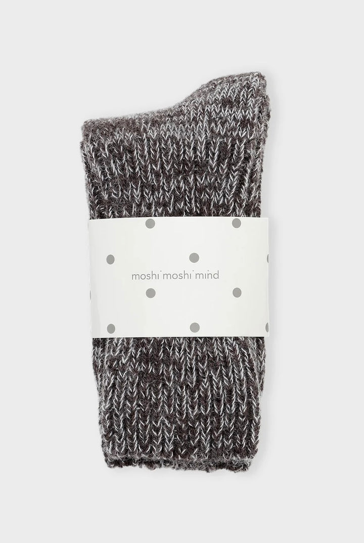 Boyfriend socks brown melange