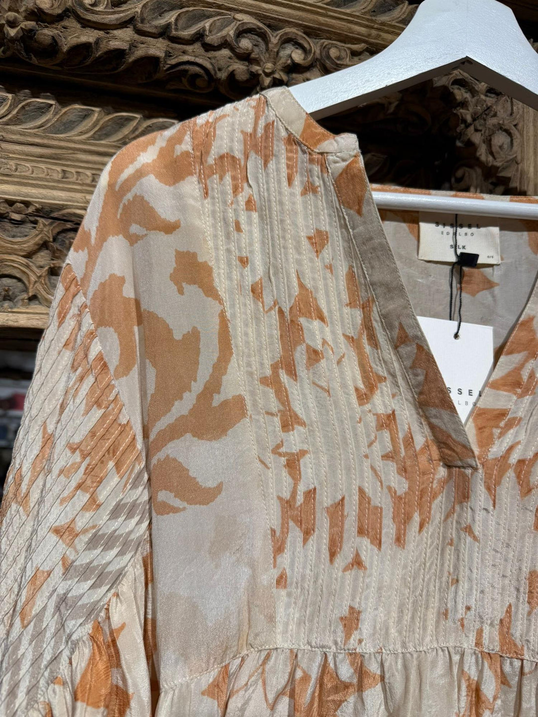 Bibi Balloon 100% silke bluse #140