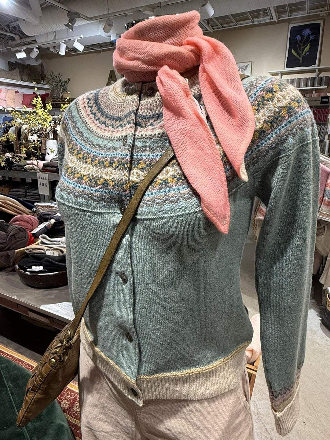 Alpine cardigan sage