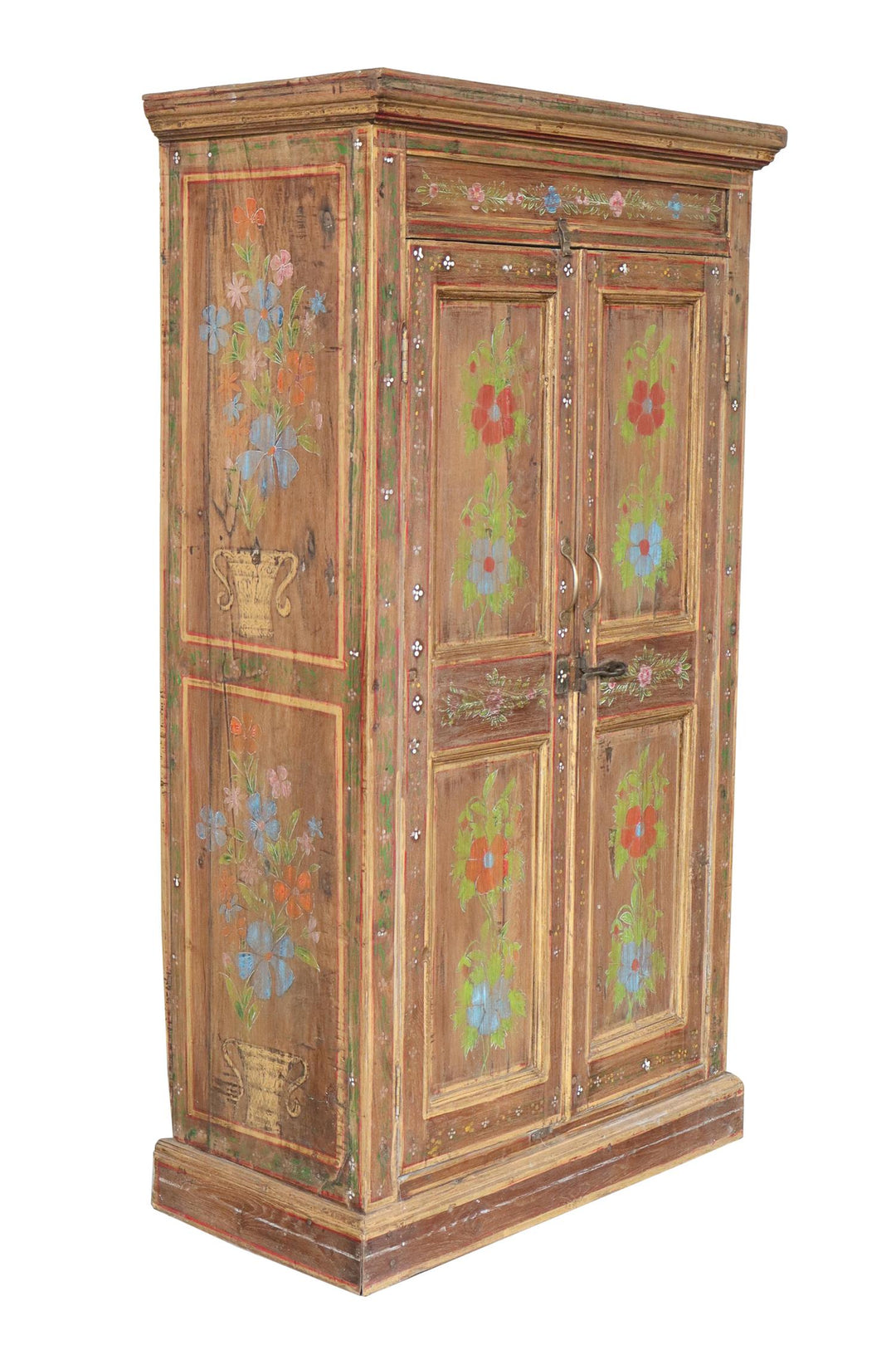 Skap vintage 2 dører natur H153 cm