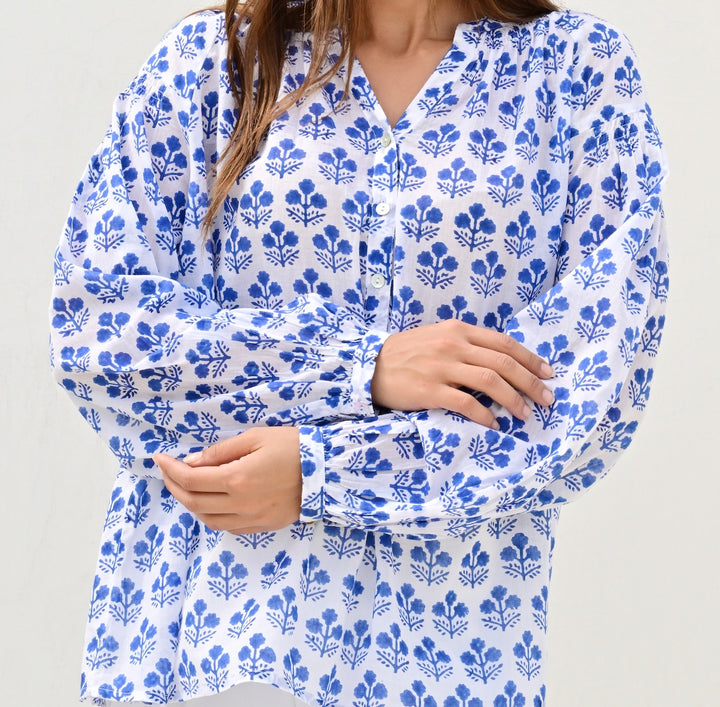 Eze bluse blue