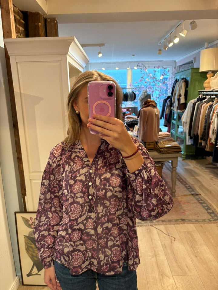 Caroline bluse lilla