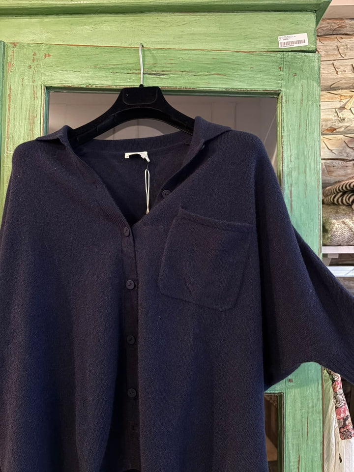 Andrea 100% cashmere navy