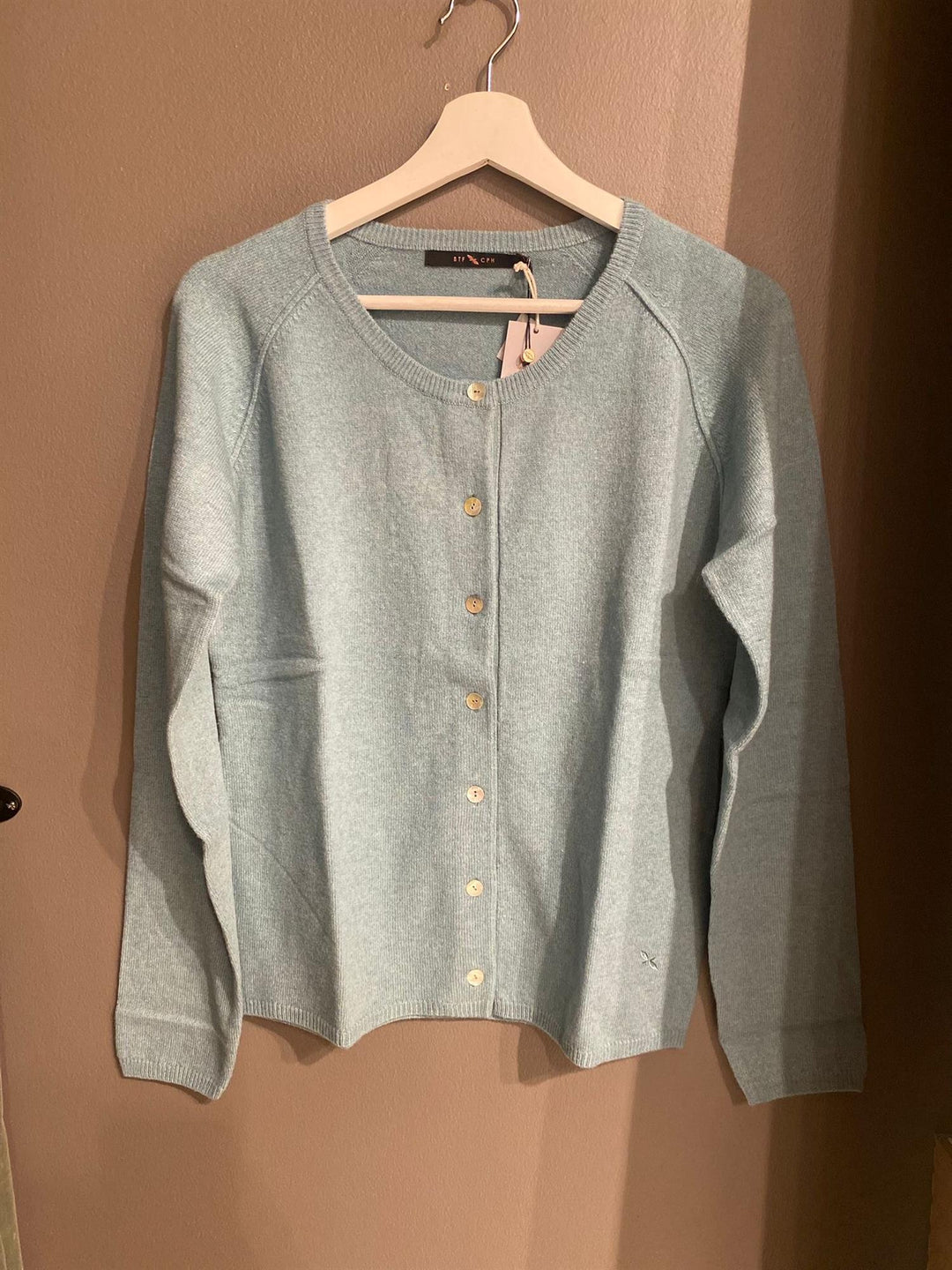 Cashmere cardigan green