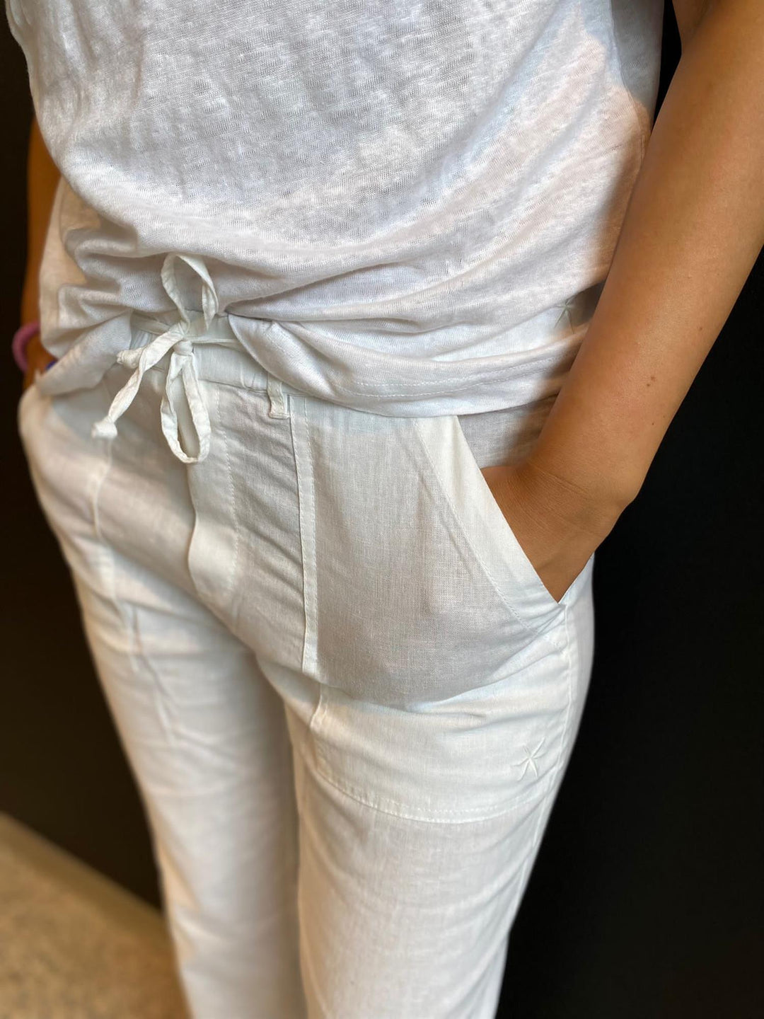 Jasmine bukse white