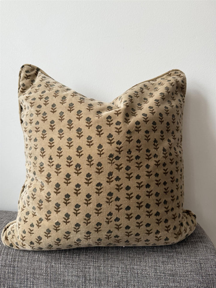 Putetrekk velur Fiori olive rulour