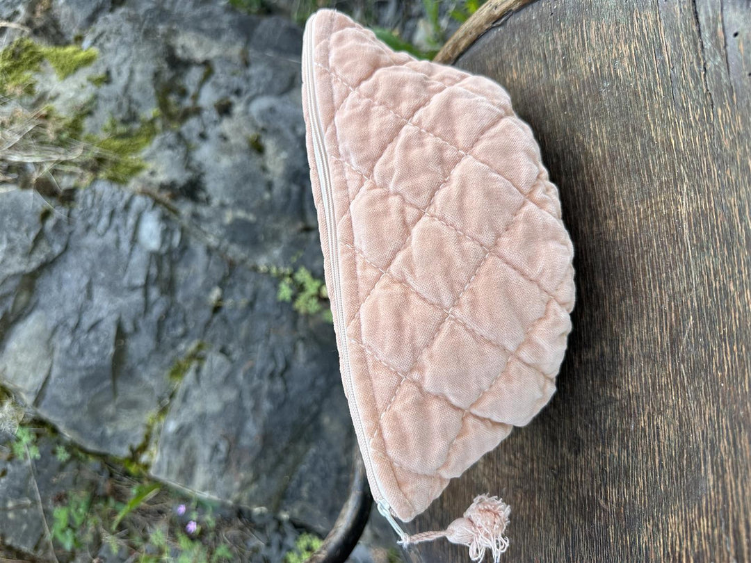 Sminkepung velur 15xH10 cm Peach bloom