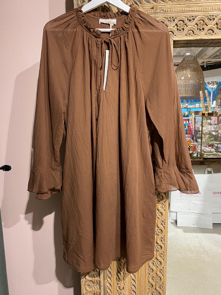 Voile Kjole brun