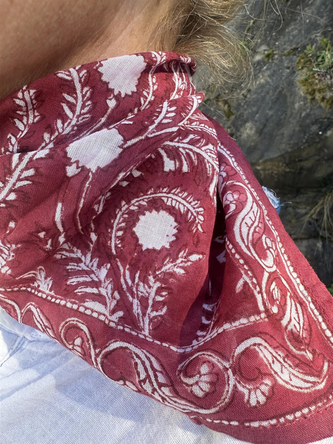 Bandol lite skjerf rosso powder pink