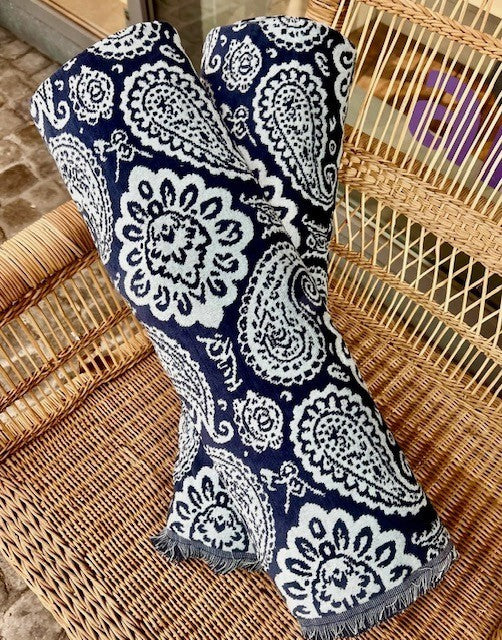 Strandhåndkle navy 100 x 190 cm