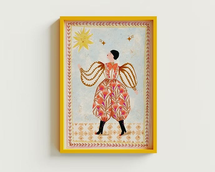 Folk Man art print inkl ramme