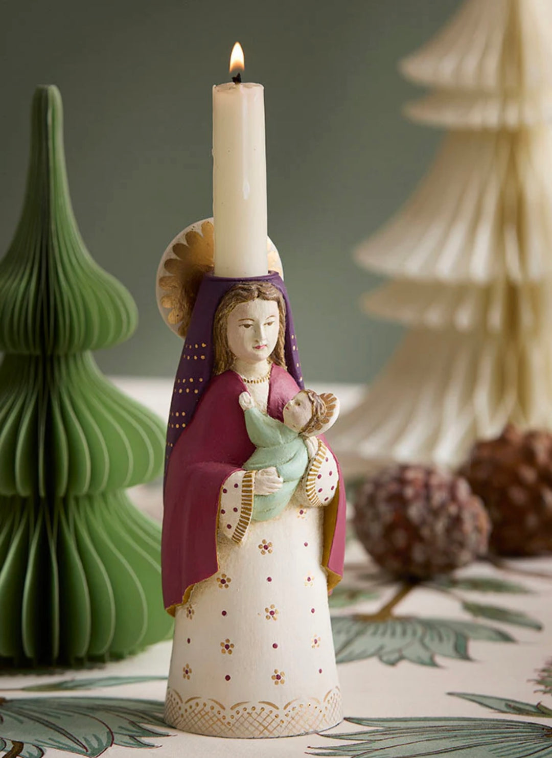 Lysestake Mary ruby H: 20 cm