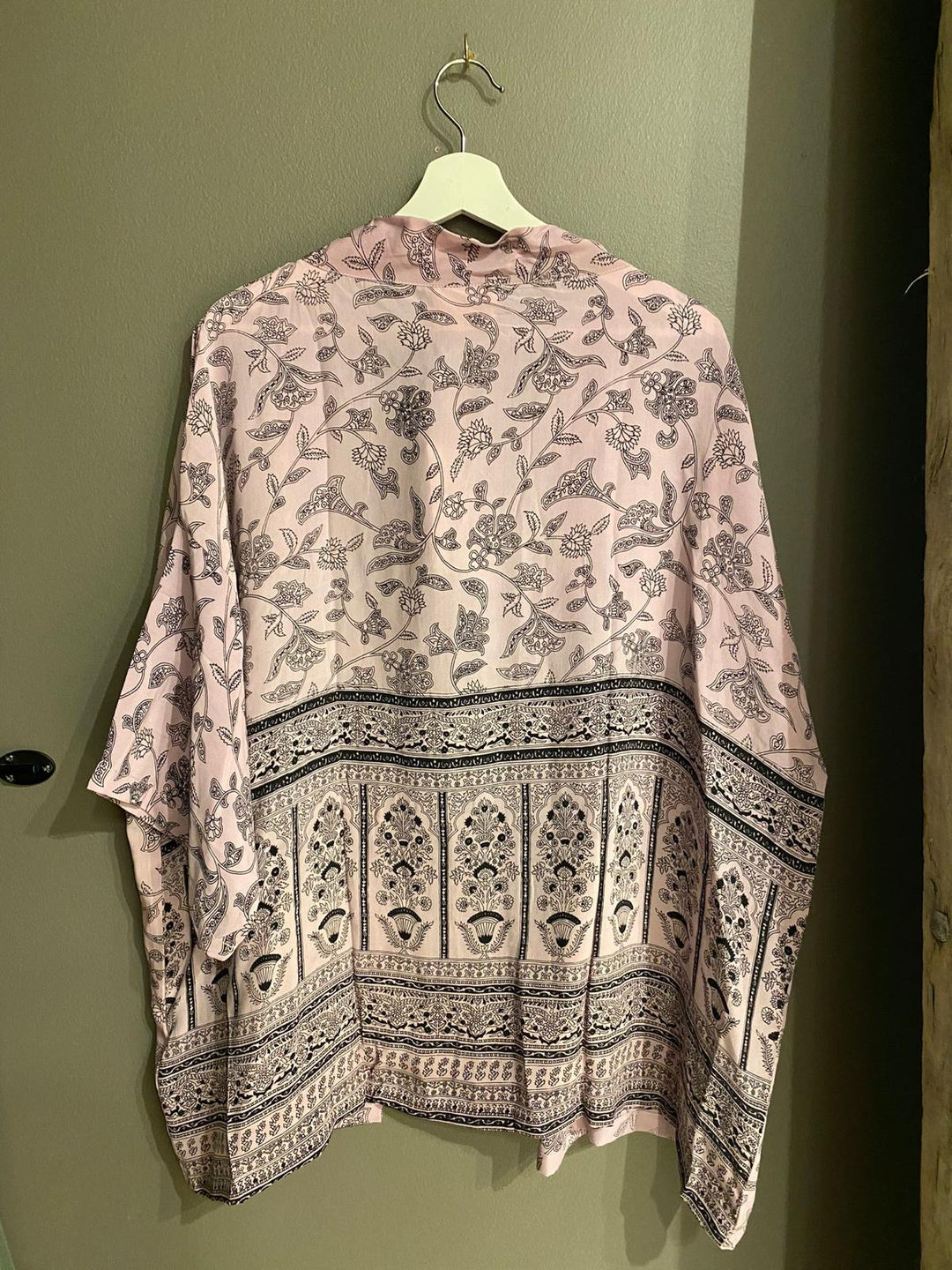 Lotus silk kimono #320