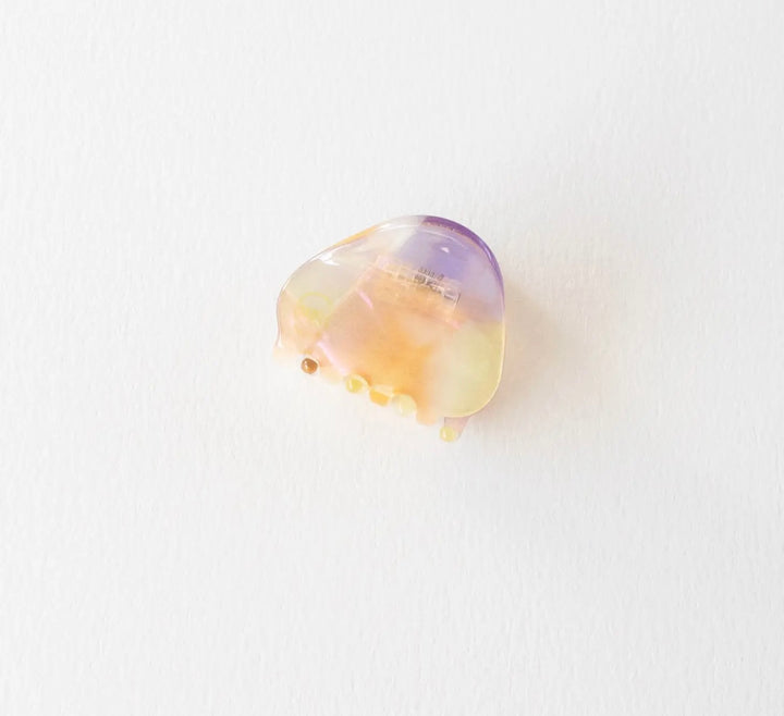 Eco gemstones liten hårklype lavender pearl