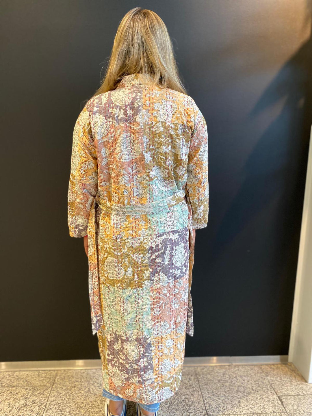 Pastel patch kimono