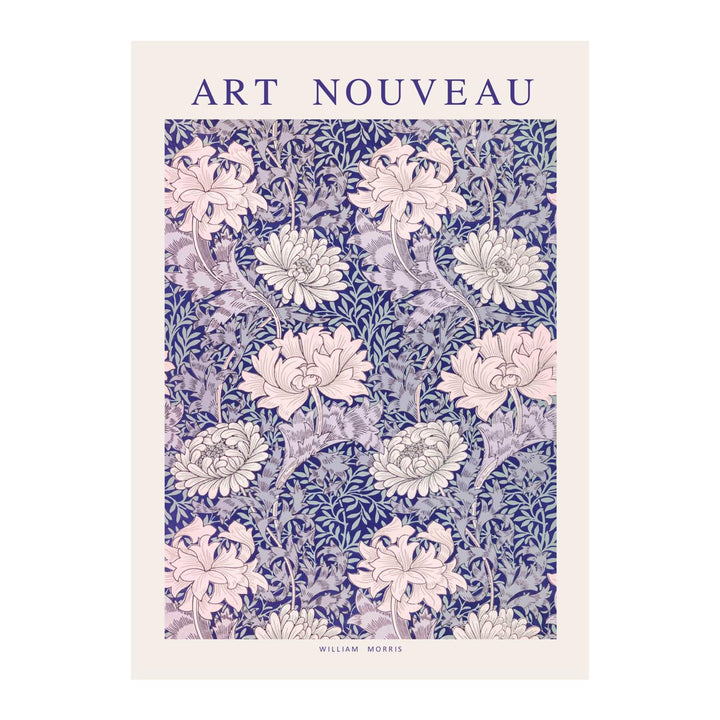 Plakat Art nouveau blue 50 x 70 cm