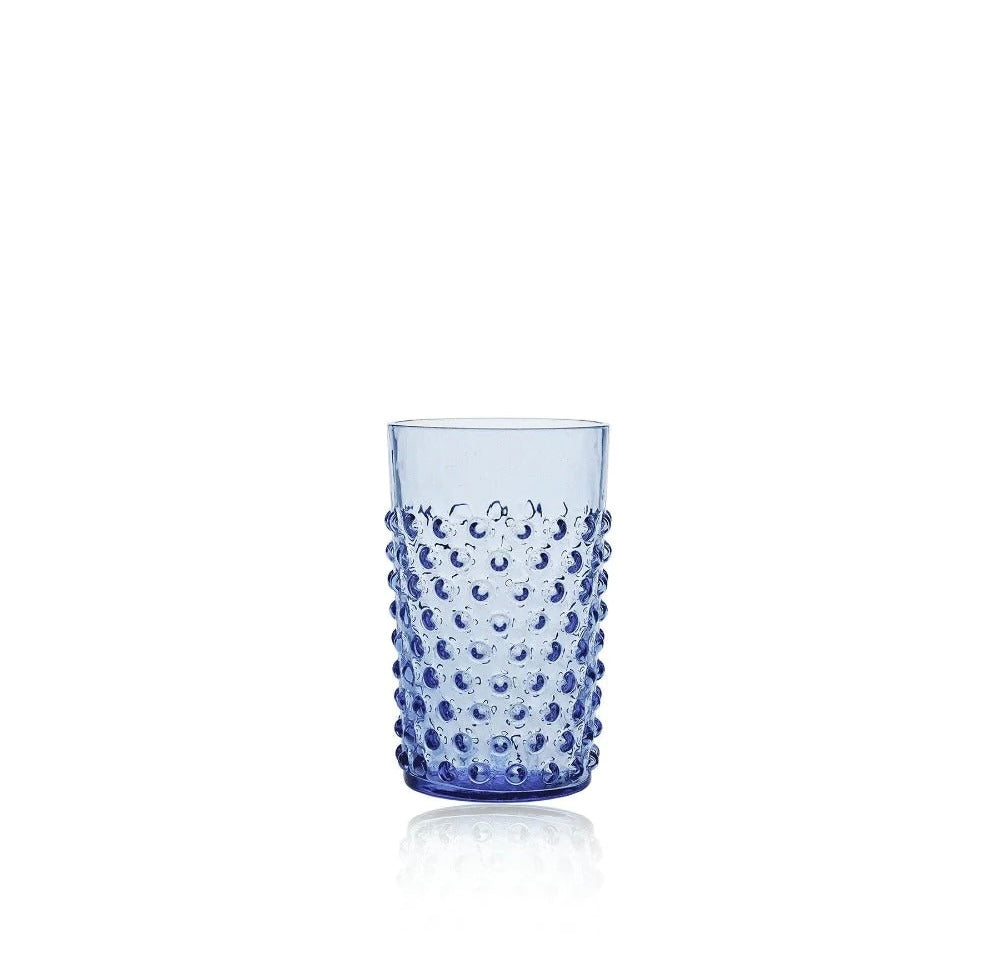 Hobnail glass light blue  200 ml